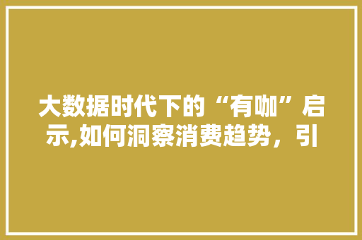 大数据时代下的“有咖”启示,如何洞察消费趋势，引领行业发展 WordPress教程