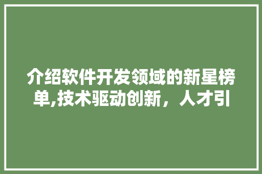 介绍软件开发领域的新星榜单,技术驱动创新，人才引领未来