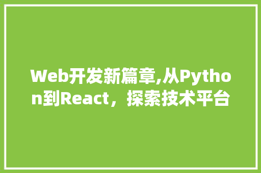 Web开发新篇章,从Python到React，探索技术平台的前沿动态