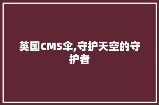 英国CMS伞,守护天空的守护者