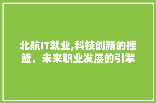 北航IT就业,科技创新的摇篮，未来职业发展的引擎
