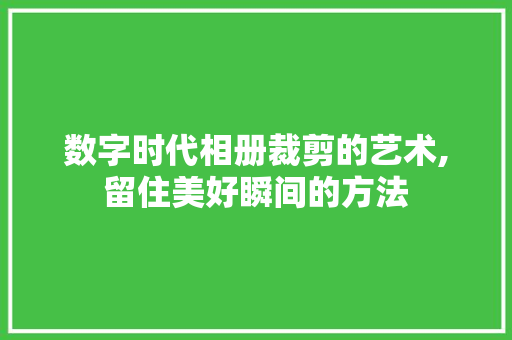 数字时代相册裁剪的艺术,留住美好瞬间的方法