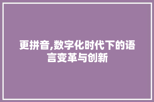 更拼音,数字化时代下的语言变革与创新