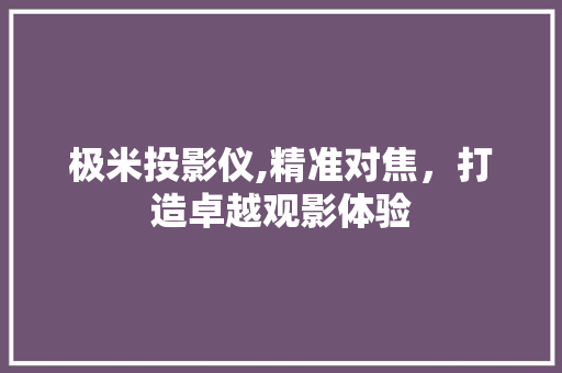 极米投影仪,精准对焦，打造卓越观影体验