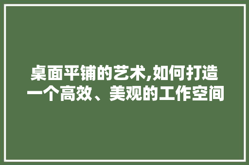 桌面平铺的艺术,如何打造一个高效、美观的工作空间