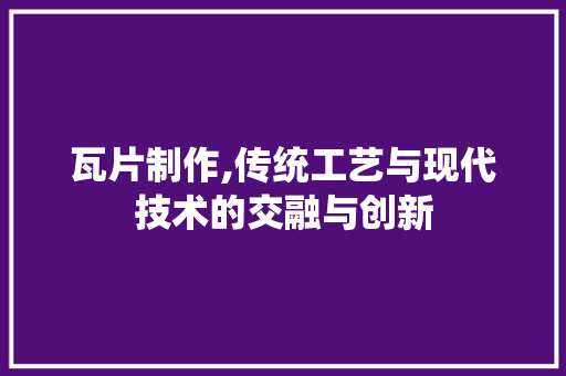 瓦片制作,传统工艺与现代技术的交融与创新 建站教程