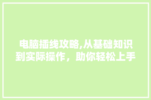 电脑插线攻略,从基础知识到实际操作，助你轻松上手
