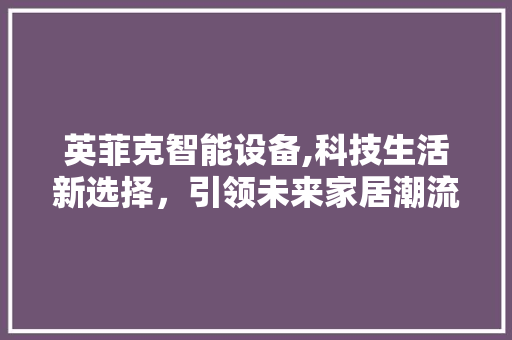 英菲克智能设备,科技生活新选择，引领未来家居潮流