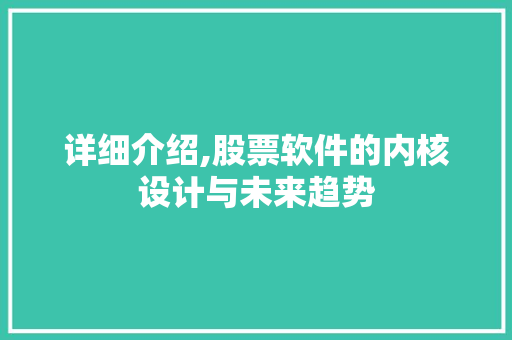 详细介绍,股票软件的内核设计与未来趋势