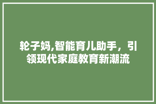 轮子妈,智能育儿助手，引领现代家庭教育新潮流 SEO教程