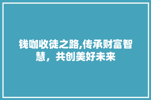 钱咖收徒之路,传承财富智慧，共创美好未来 WordPress教程