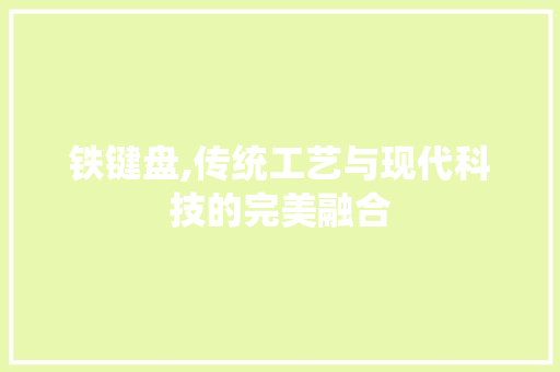 铁键盘,传统工艺与现代科技的完美融合