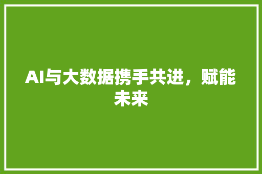 AI与大数据携手共进，赋能未来