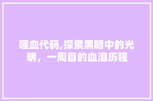 噬血代码,探索黑暗中的光明，一周目的血泪历程 噬血代码,探索黑暗中的光明，一周目的血泪历程 SEO教程