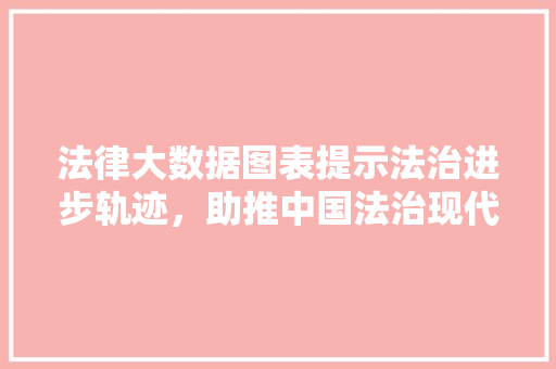 法律大数据图表提示法治进步轨迹，助推中国法治现代化