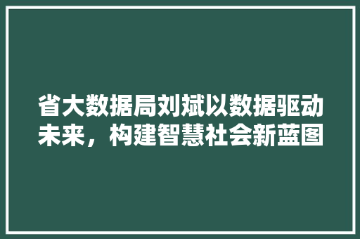 省大数据局刘斌以数据驱动未来，构建智慧社会新蓝图