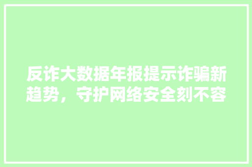 反诈大数据年报提示诈骗新趋势，守护网络安全刻不容缓 WordPress教程
