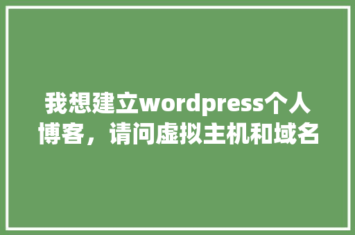 我想建立wordpress个人博客，请问虚拟主机和域名分别选什么好（性价比高）「wordpress教程 全套」 我想建立wordpress个人博客，请问虚拟主机和域名分别选什么好（性价比高）「wordpress教程 全套」 友链在线