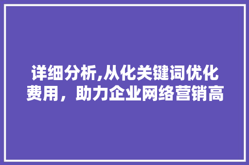 详细分析,从化关键词优化费用，助力企业网络营销高效增长