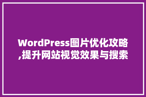 WordPress图片优化攻略,提升网站视觉效果与搜索引擎排名
