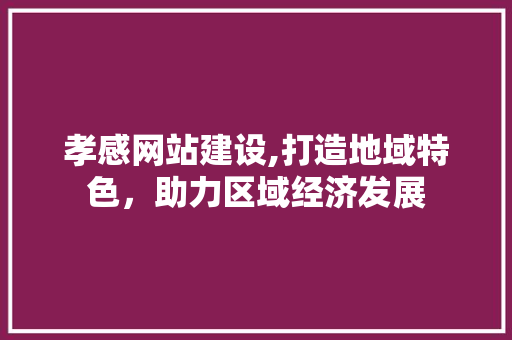 孝感网站建设,打造地域特色，助力区域经济发展 服务器/数据库
