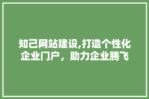 知己网站建设,打造个性化企业门户，助力企业腾飞
