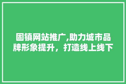 固镇网站推广,助力城市品牌形象提升，打造线上线下融合发展新格局