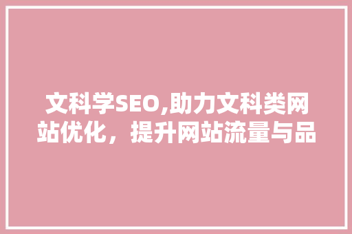 文科学SEO,助力文科类网站优化，提升网站流量与品牌影响力