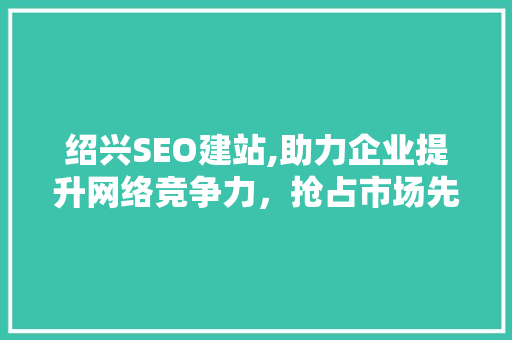 绍兴SEO建站,助力企业提升网络竞争力，抢占市场先机
