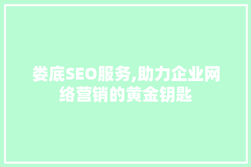 娄底SEO服务,助力企业网络营销的黄金钥匙