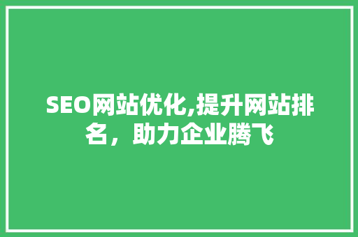 SEO网站优化,提升网站排名，助力企业腾飞