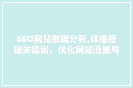 SEO网站数据分析,详细挖掘关键词，优化网站流量与转化