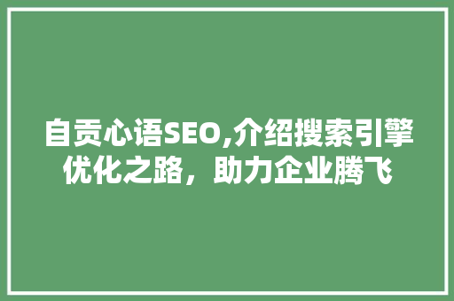 自贡心语SEO,介绍搜索引擎优化之路，助力企业腾飞