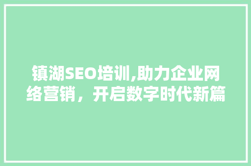 镇湖SEO培训,助力企业网络营销，开启数字时代新篇章