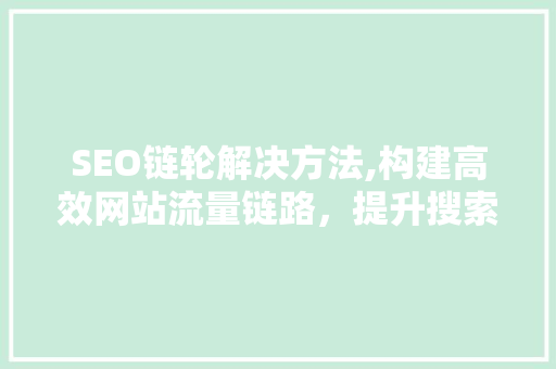 SEO链轮解决方法,构建高效网站流量链路，提升搜索引擎排名
