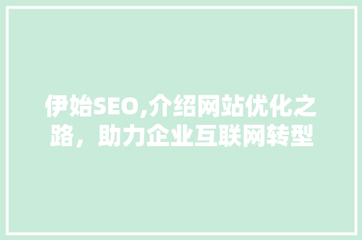 伊始SEO,介绍网站优化之路，助力企业互联网转型