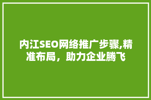 内江SEO网络推广步骤,精准布局，助力企业腾飞