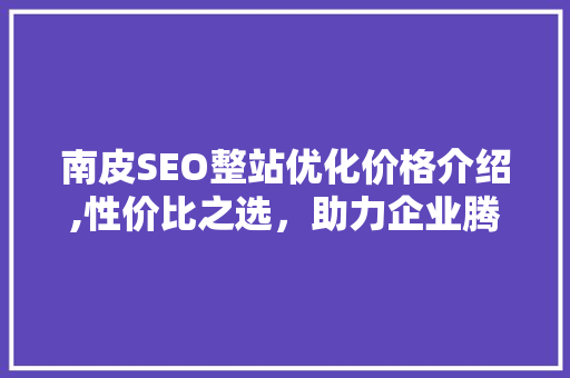 南皮SEO整站优化价格介绍,性价比之选，助力企业腾飞