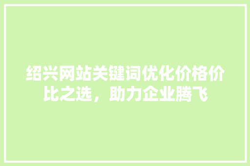 绍兴网站关键词优化价格价比之选，助力企业腾飞