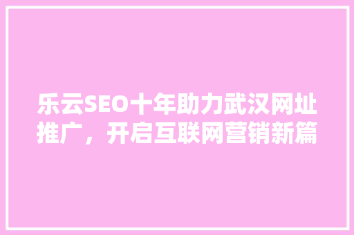 乐云SEO十年助力武汉网址推广，开启互联网营销新篇章