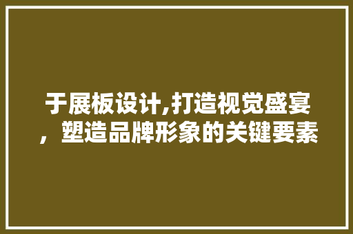 于展板设计,打造视觉盛宴，塑造品牌形象的关键要素 于展板设计,打造视觉盛宴，塑造品牌形象的关键要素 SEO教程